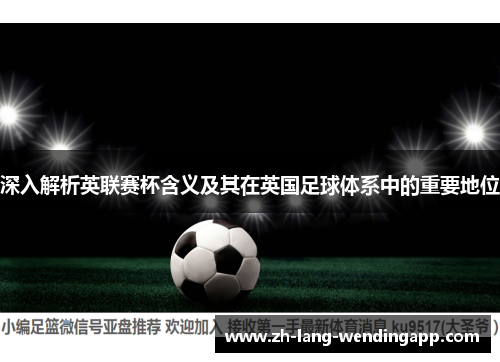 深入解析英联赛杯含义及其在英国足球体系中的重要地位