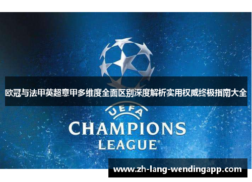 欧冠与法甲英超意甲多维度全面区别深度解析实用权威终极指南大全